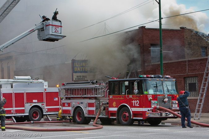 Chicago Fire Department Still & Box Alarm Irving Park Road